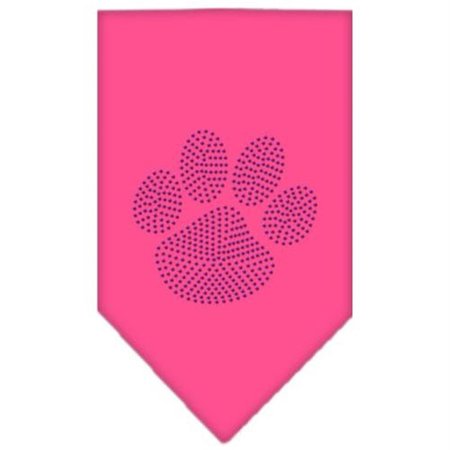 UNCONDITIONAL LOVE Paw Purple Rhinestone Bandana Bright Pink Large UN802780